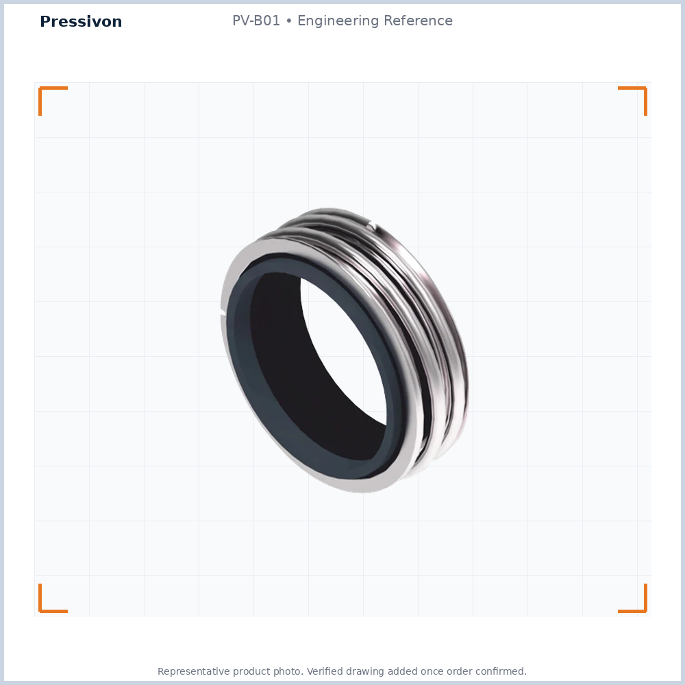 PV-B01 Elastomer Bellows Mechanical Seal — representative engineering reference photo
