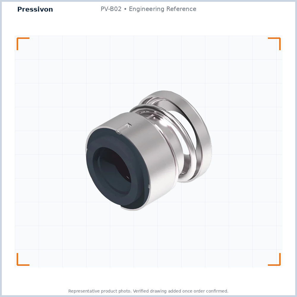 PV-B02 Elastomer Bellows Mechanical Seal — representative engineering reference photo