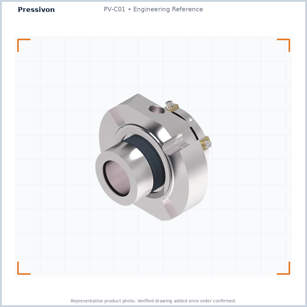 PV-C01 ANSI Standard Dual Cartridge Seal — representative engineering reference photo