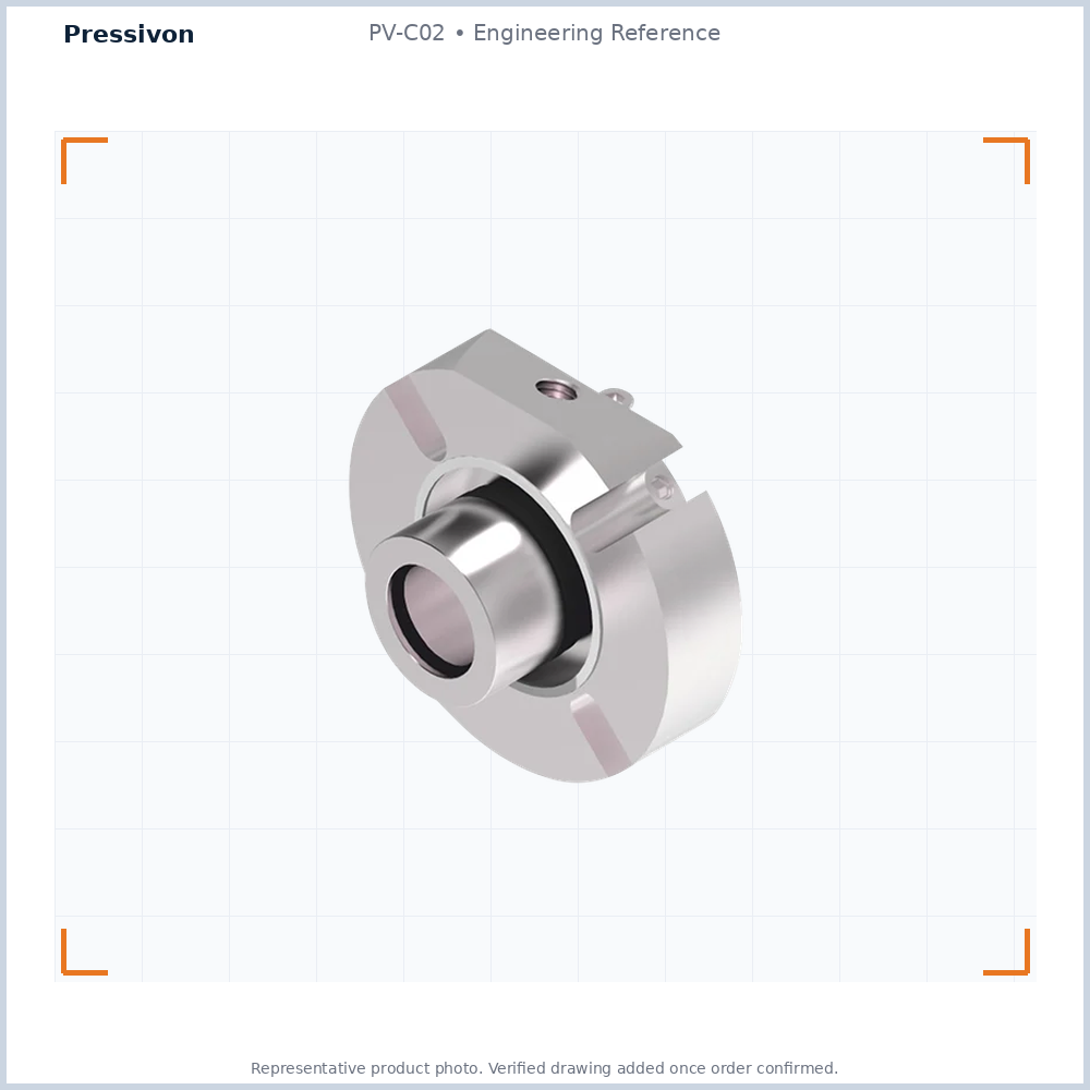 PV-C02 ANSI Standard Single Cartridge Seal — representative engineering reference photo