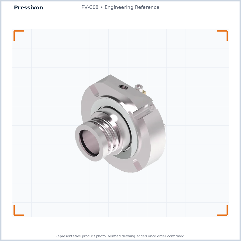 PV-C08 Standard Cartridge Elastomer Bellows Seal — representative engineering reference photo