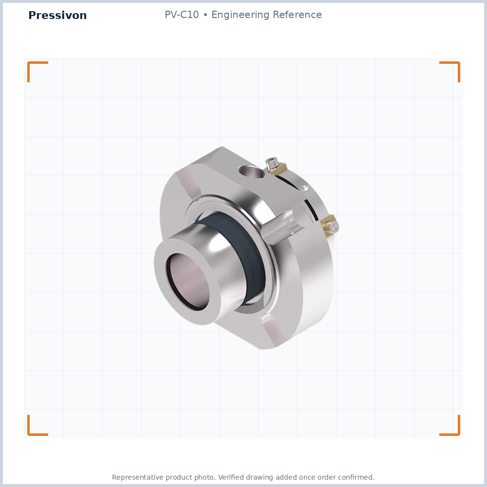 PV-C10 Standard Dual Cartridge Seal — representative engineering reference photo