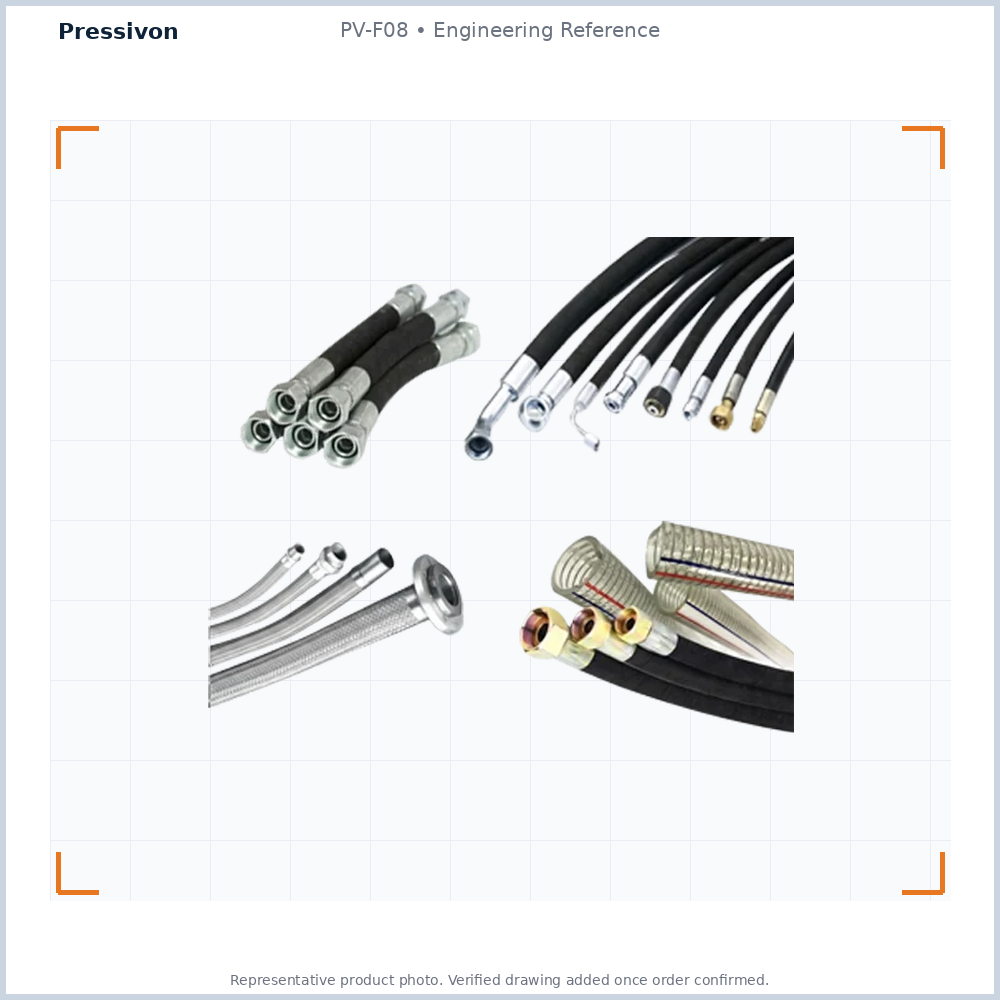 PV-F08 Braided Hose Pipe — representative engineering reference photo