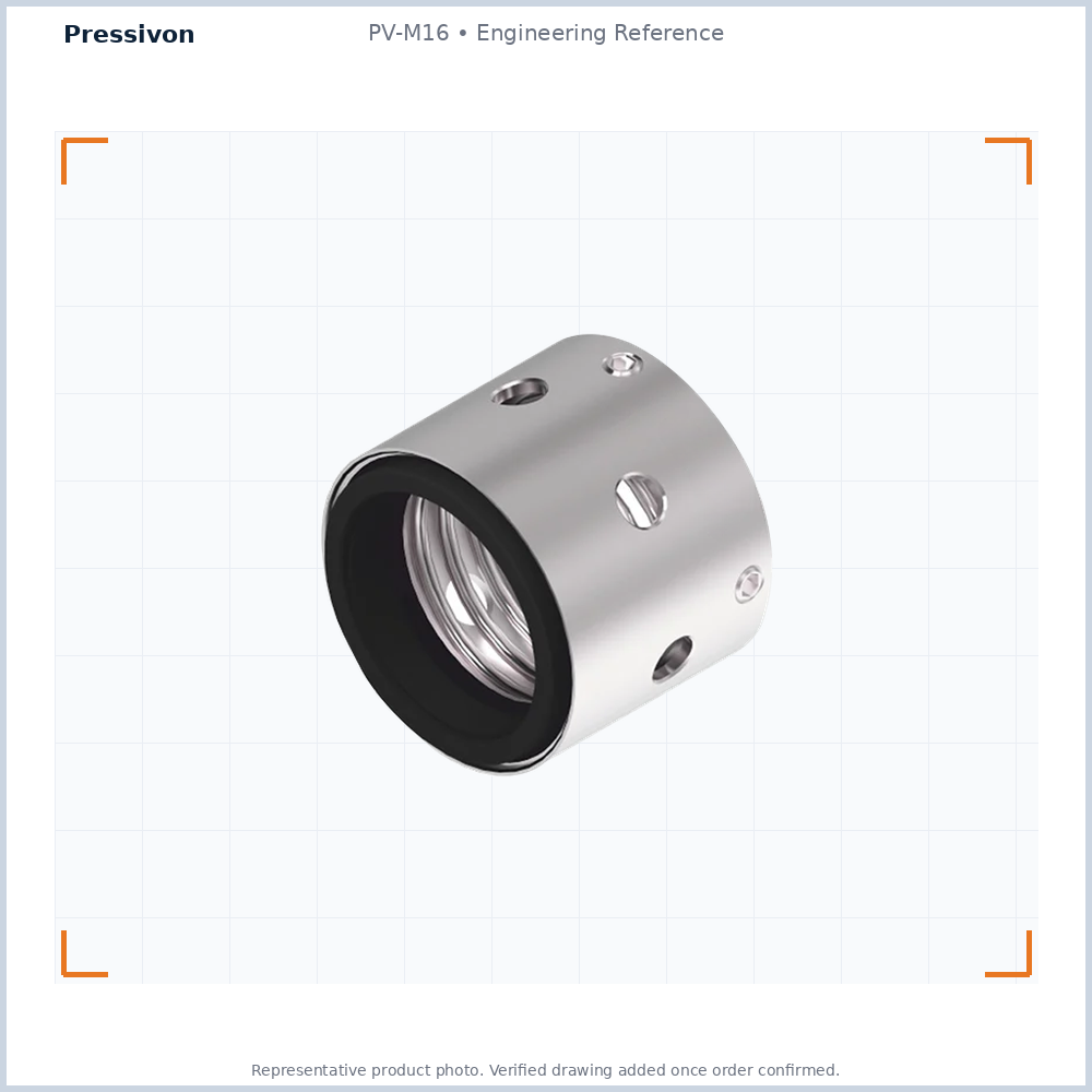 PV-M16 Single Spring Balanced Seal — representative engineering reference photo