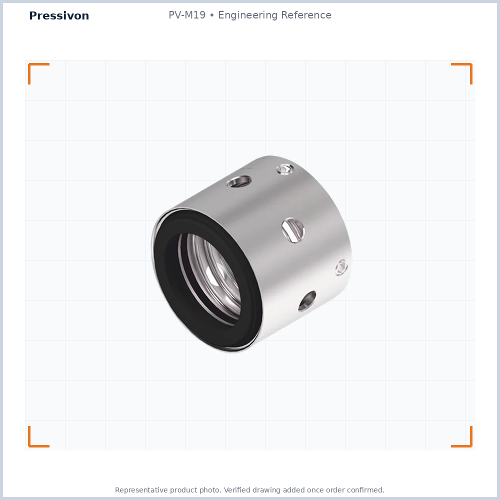 PV-M19 Single Spring Unbalanced Seal — representative engineering reference photo
